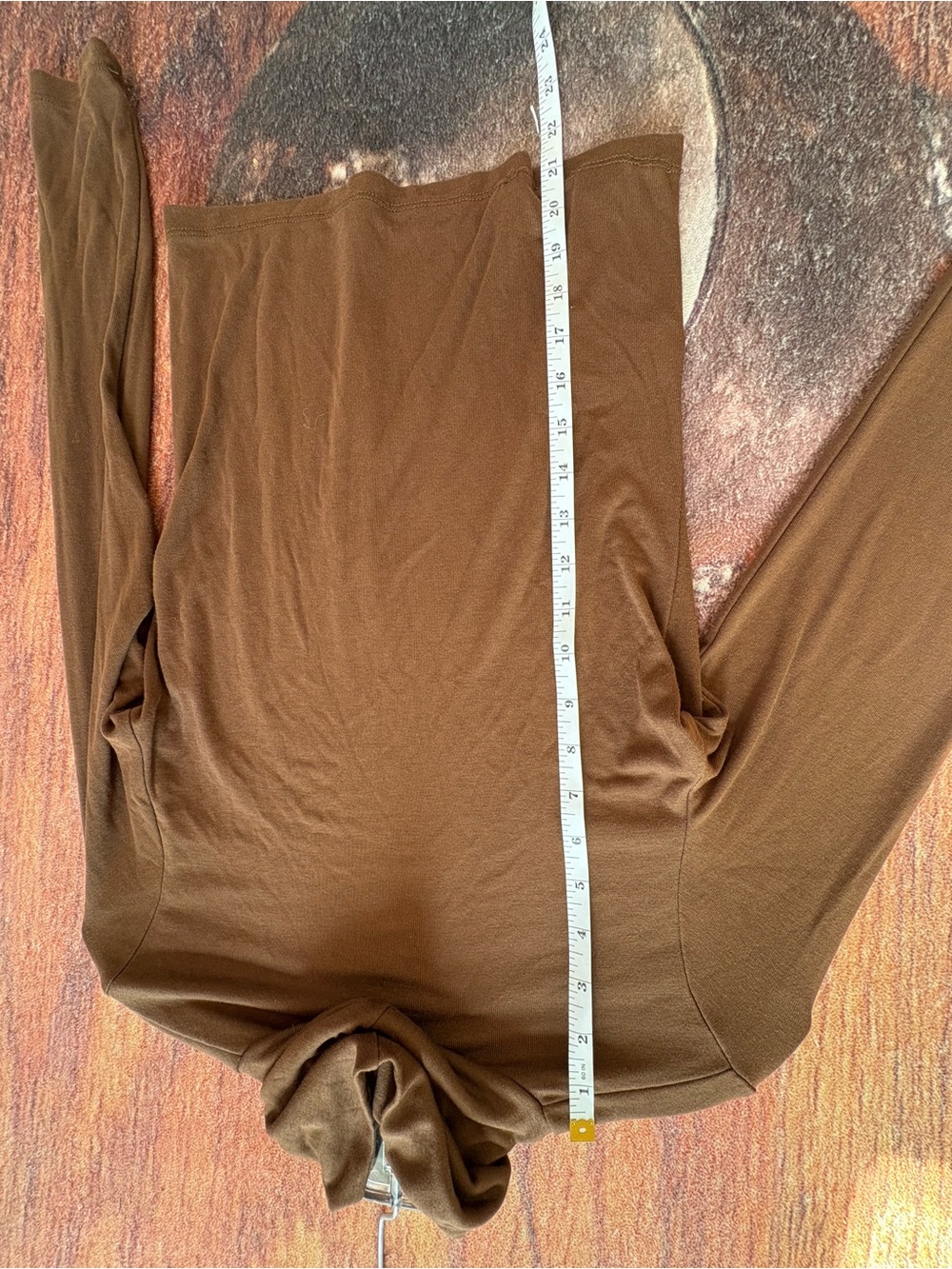 Anthropologie Ribbed Long Sleeve Turtleneck Top – Minimalist Layering Essential - Picture 7 of 9